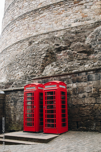 old telephone booths in scotland old castle