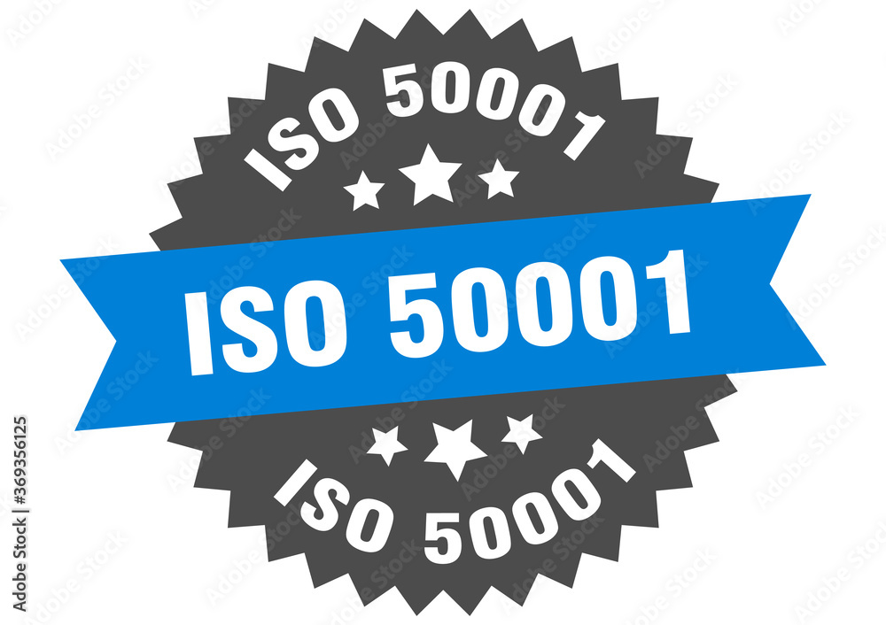iso 50001 round isolated ribbon label. iso 50001 sign iso 50001 round isolated ribbon label. iso 50001 sign