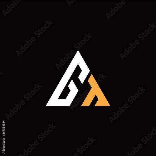 G T initial logo modern triangle with black background Free Download G T initial logo modern triangle with black background - GFXLoad