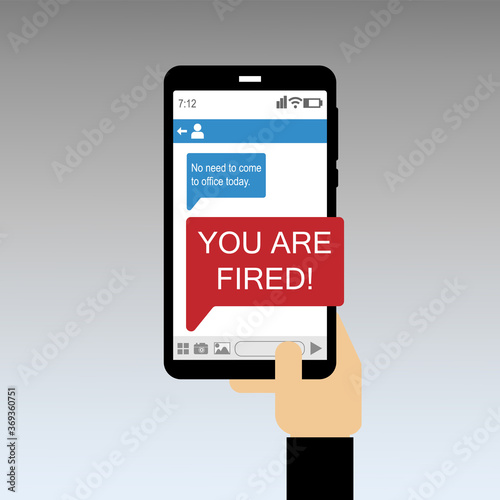 You are fired message vector