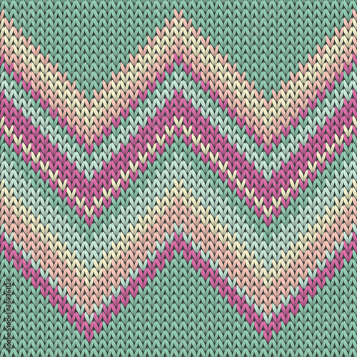 Woolen zig zal lines christmas knit geometric 