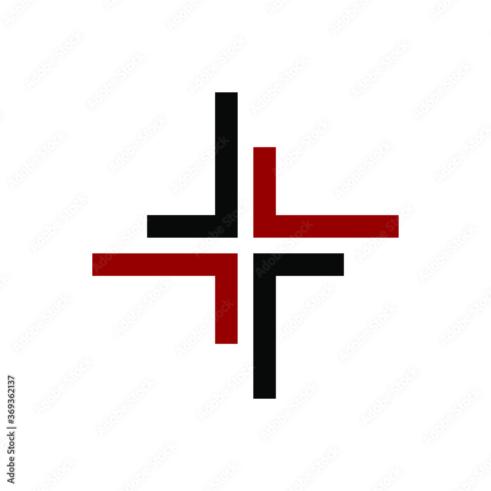 Fototapeta premium A plus line for logo design concept. Very suitable in various business purposes, also for icon, symbol and many more.