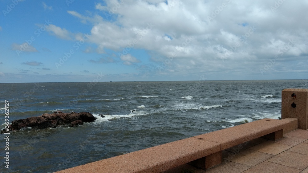 view from the pier in Montevideo