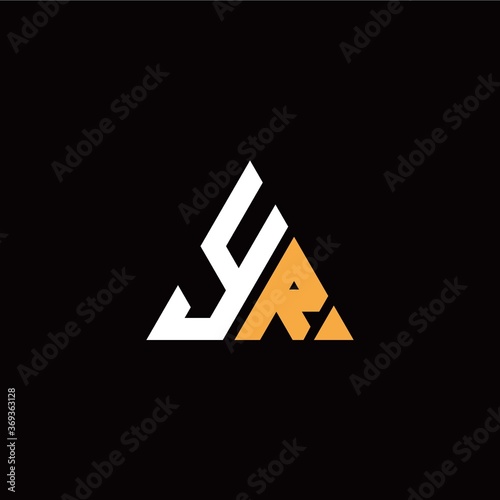 Y R initial logo modern triangle with black background Free Download Y R initial logo modern triangle with black background - GFXLoad