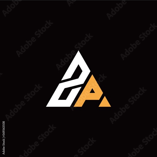 Z P initial logo modern triangle with black background Free Download Z P initial logo modern triangle with black background - GFXLoad