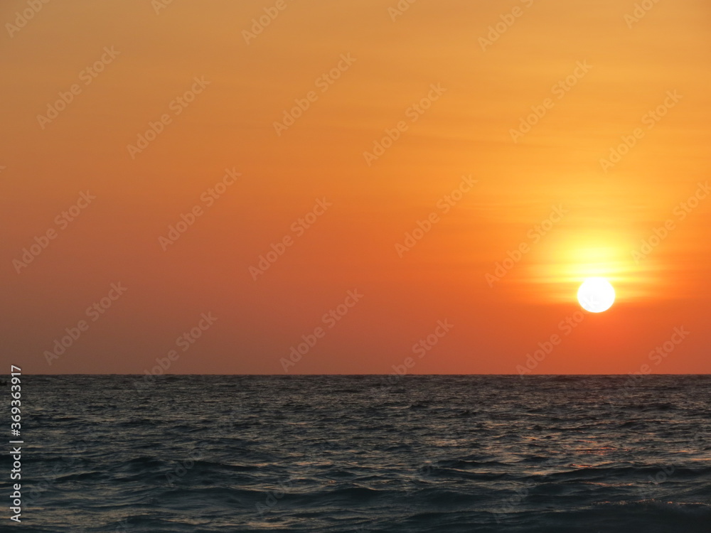 farewell to the sun in Isla Tortuga