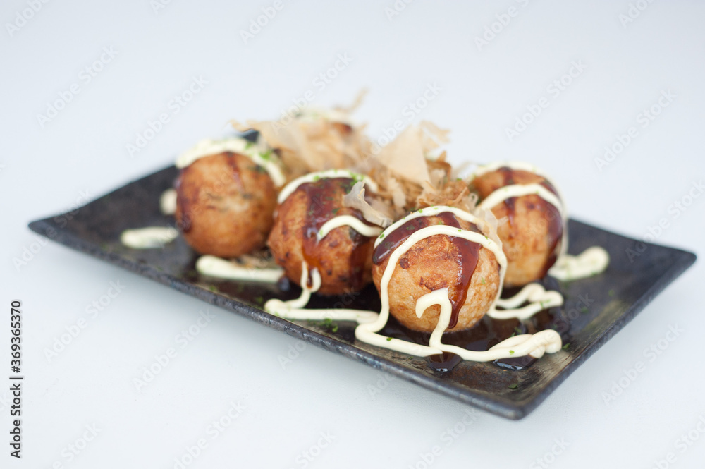 Takoyaki (octopus balls) Stock Photo | Adobe Stock