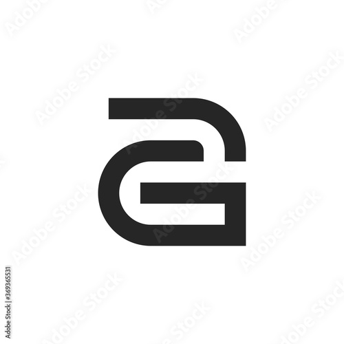 letter AG logo template
