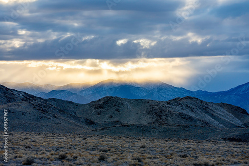 clouds over the mountain