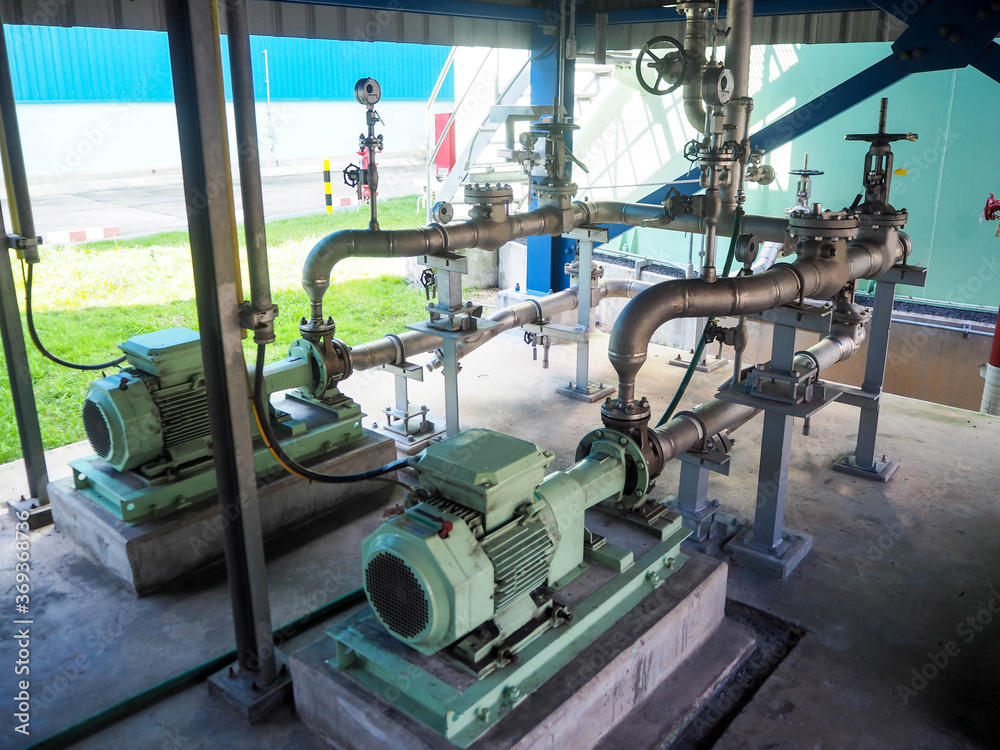 Pump and motor which popular to install with pipe in industrial such chemical, power plant, oil and gas. Pump and motor which popular to install with pipe in industrial such chemical, power plant, oil and gas.