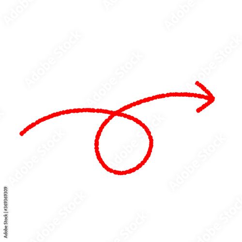 赤い矢印のベクターイラスト 2