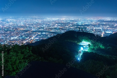 日本，北海道，藻岩山からの夜景
