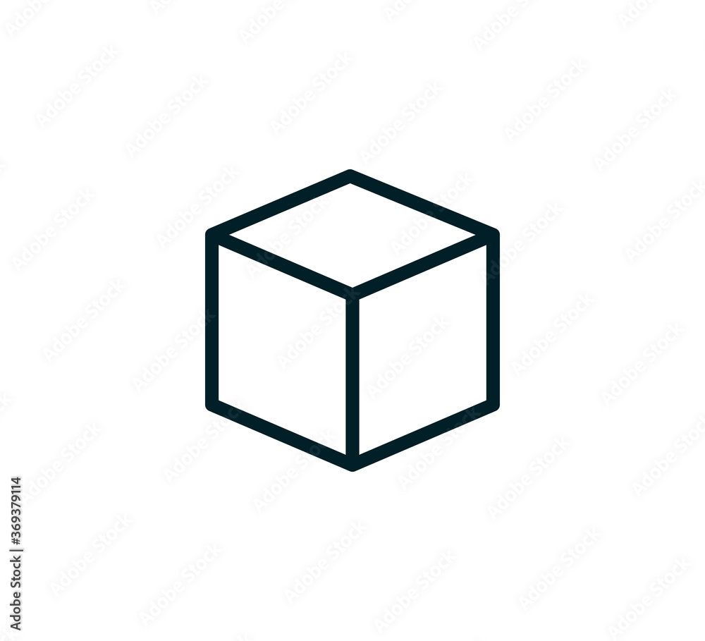 Cube icon vector logo design template Cube icon vector logo design template