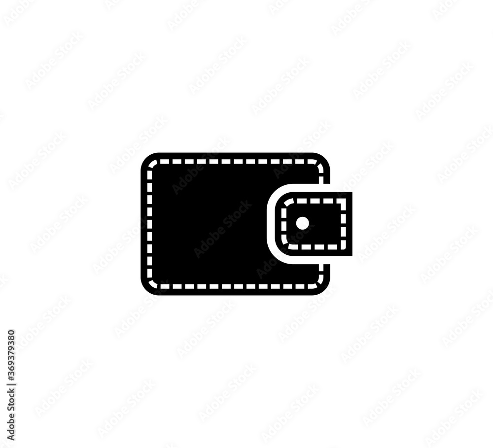 Wallet icon vector logo design template