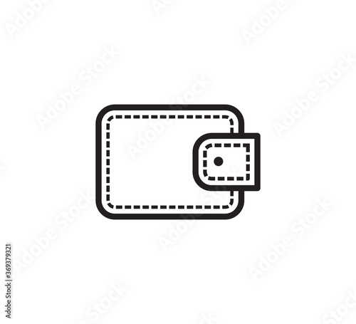 Wallet icon vector logo design template