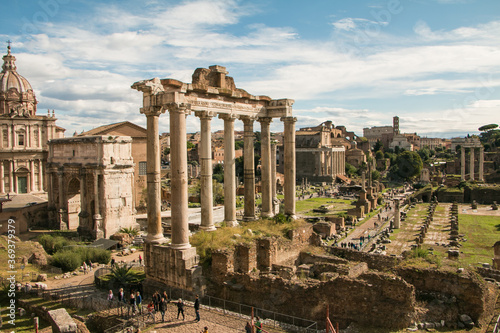 Vászonkép Historical Roman Forum, Italy Rome - Europe