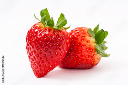 strawberry on white background 