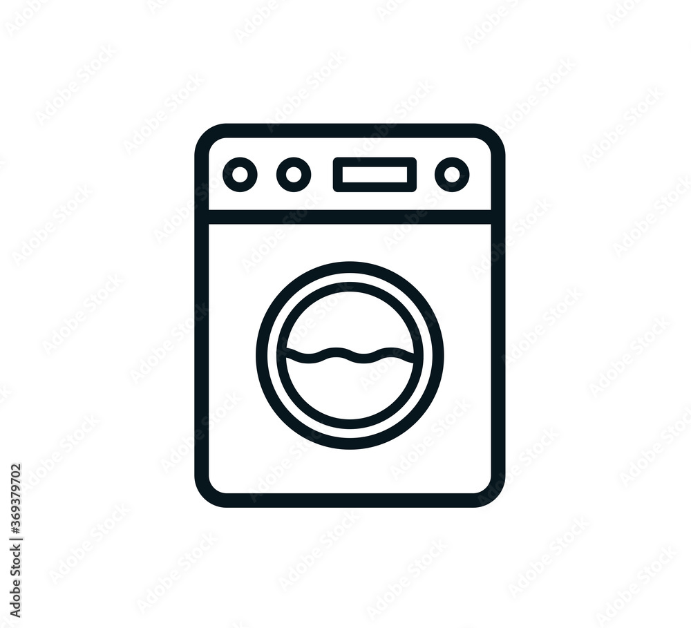 Washing machine icon vector logo design template Washing machine icon vector logo design template
