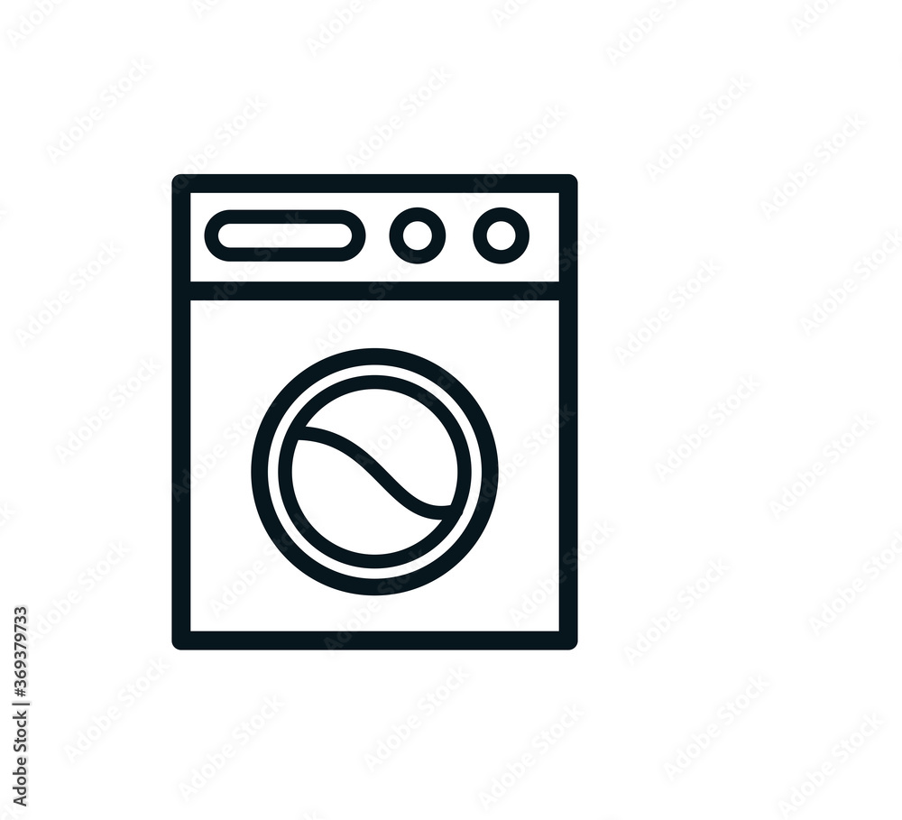 Washing machine icon vector logo design template Washing machine icon vector logo design template