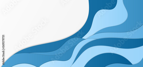 Fluid curve shape design water concept abstract background