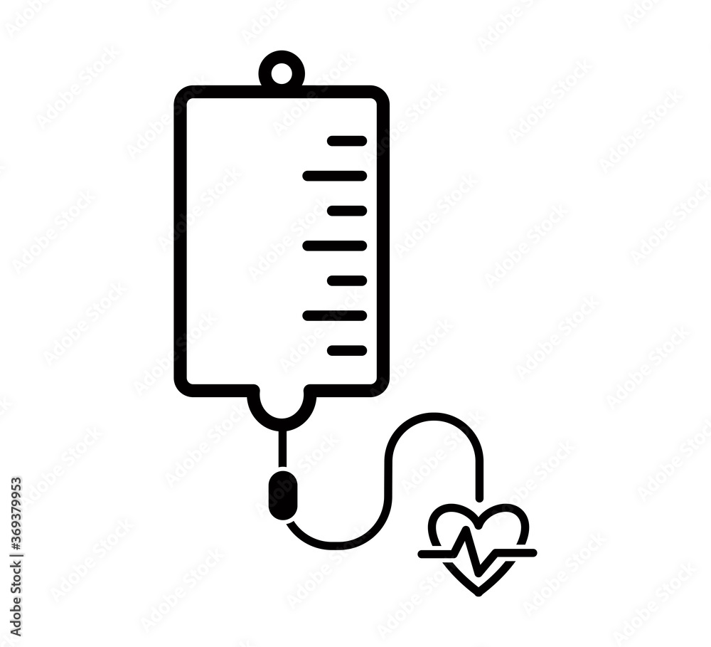Blood bag icon vector logo illustration Blood bag icon vector logo illustration