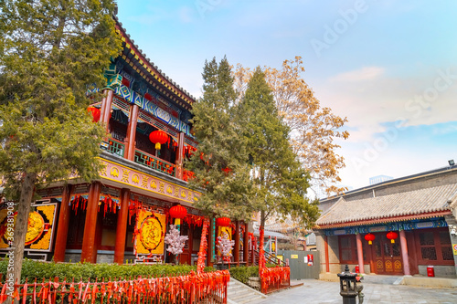 Photos Tianhou Palace in Tianjin, China is a famous Taoist temple, built to worship Ma