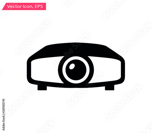 Projector icon. stock illustration