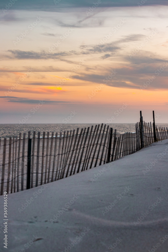 Pastel Sunset on the Beach