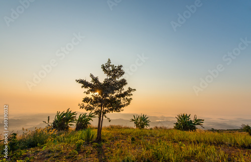 Morning scenery on high mountains.43