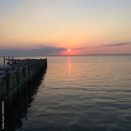 Sunset on the Sea