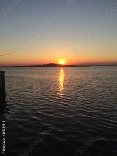 Sunset on the Sea
