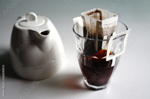 Drip bag fresh coffee cup