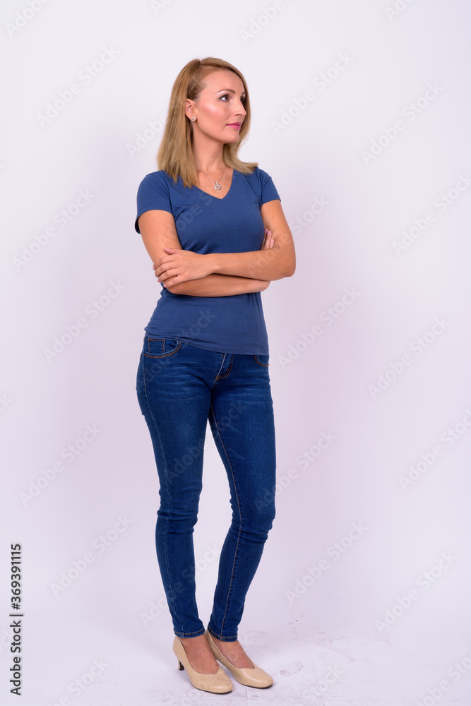 Portrait of beautiful woman with blond hair Portrait of beautiful woman with blond hair