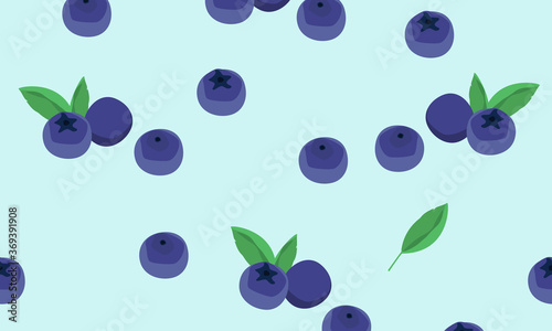 Blueberry vector pattern