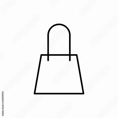 Outline shopping bag icon.Shopping bag vector illustration. Symbol for web and mobile