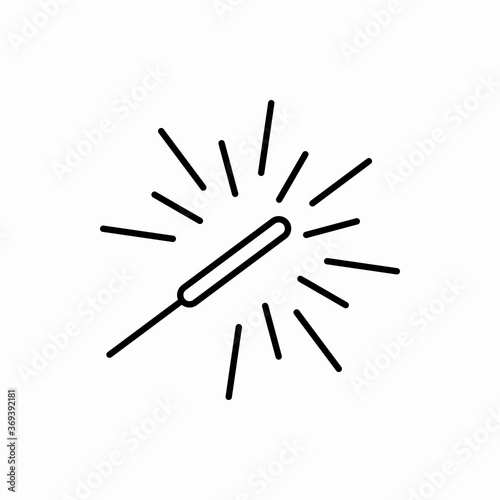 Outline sparkler icon.Sparkler vector illustration. Symbol for web and mobile