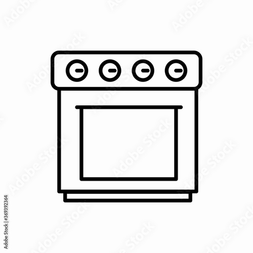 Outline stove icon.Stove vector illustration. Symbol for web and mobile
