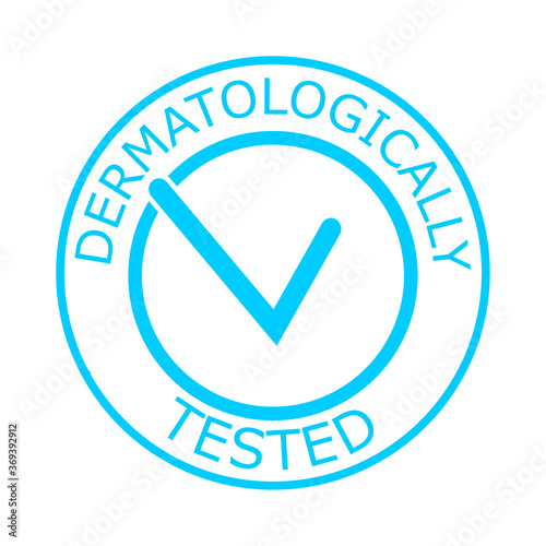 Dermatologically tested vector label
