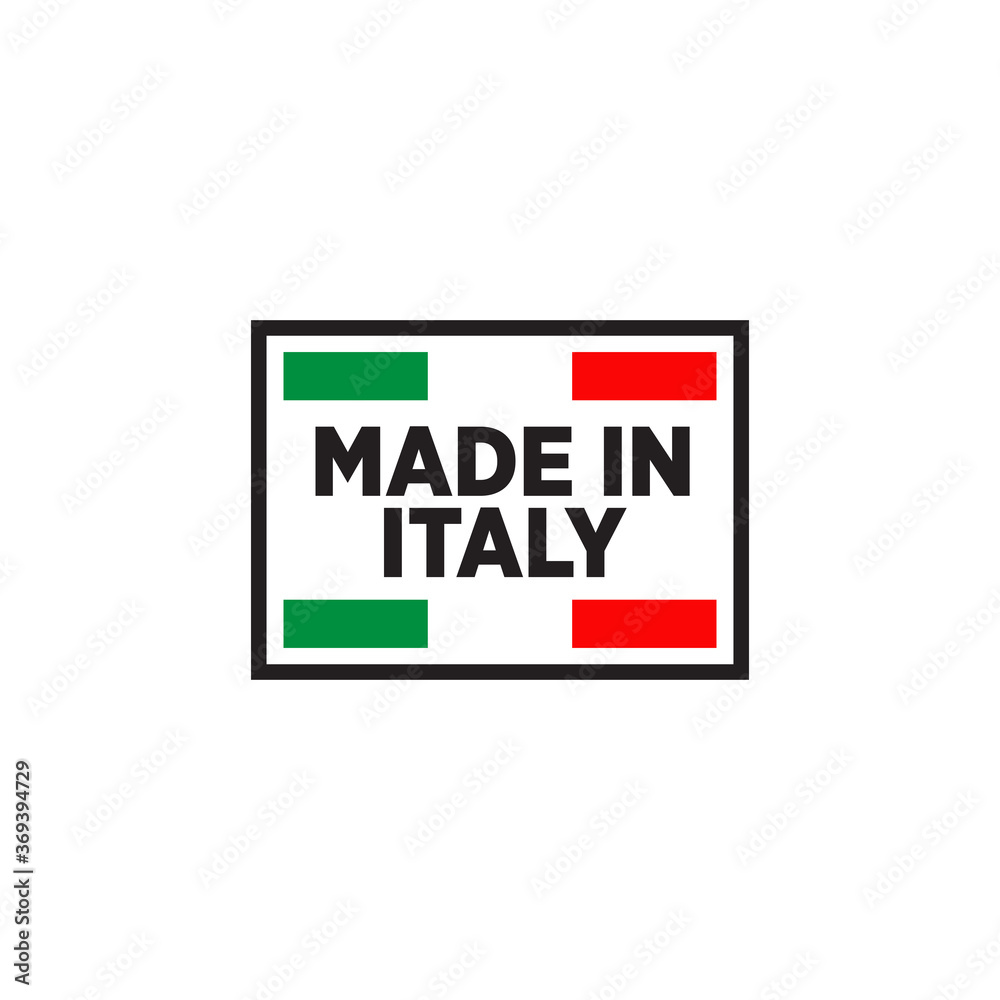 Italian product emblem logo design template