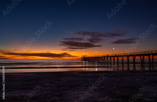 Winter Sunset At Largs Bay