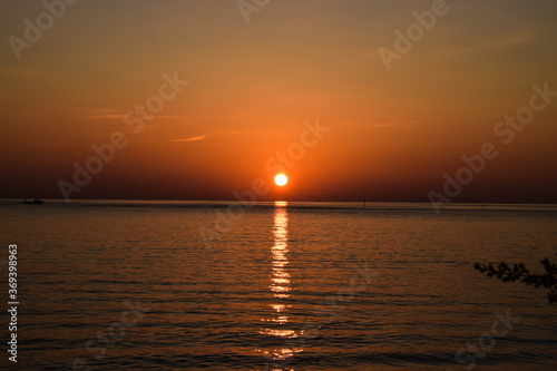 sunset over the sea © Femi
