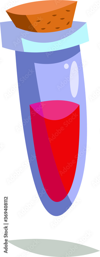 The glass flask filled with blood. The concept of blood donation.Test for HIV and syringe with blood. HIV, AIDS, donor, disease, prevention. Vector The glass flask filled with blood. The concept of blood donation.Test for HIV and syringe with blood. HIV, AIDS, donor, disease, prevention. Vector
