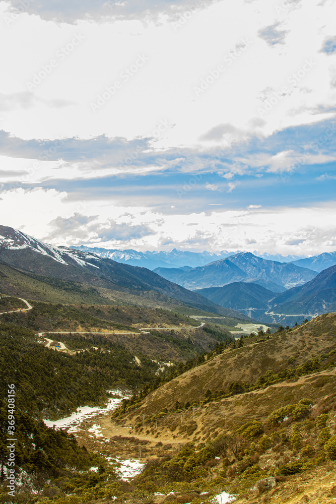 View of mountain landscape