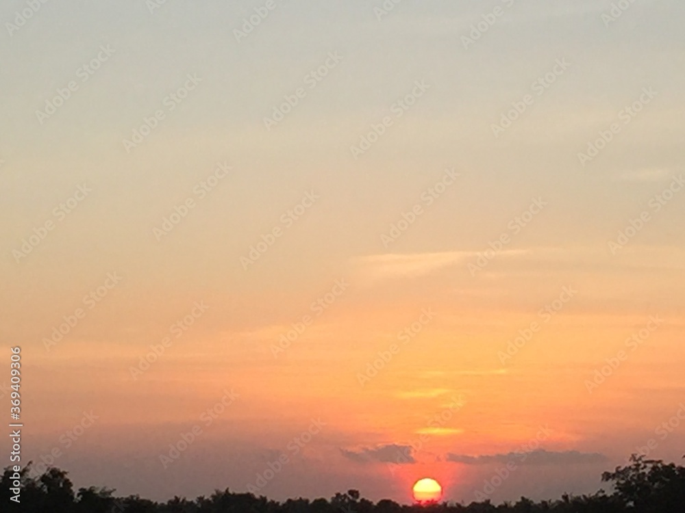 Fototapeta premium sunset in the mountains