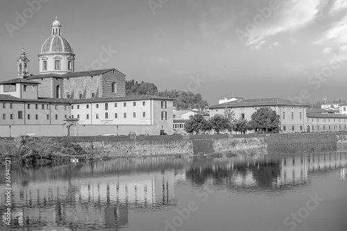 Florence city downtown skyline cityscape of Italy