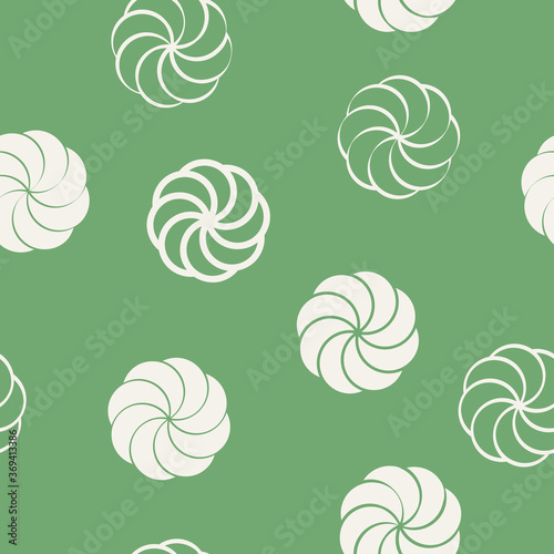Seamless vector pattern with Armenian eternity sign Arevakhach