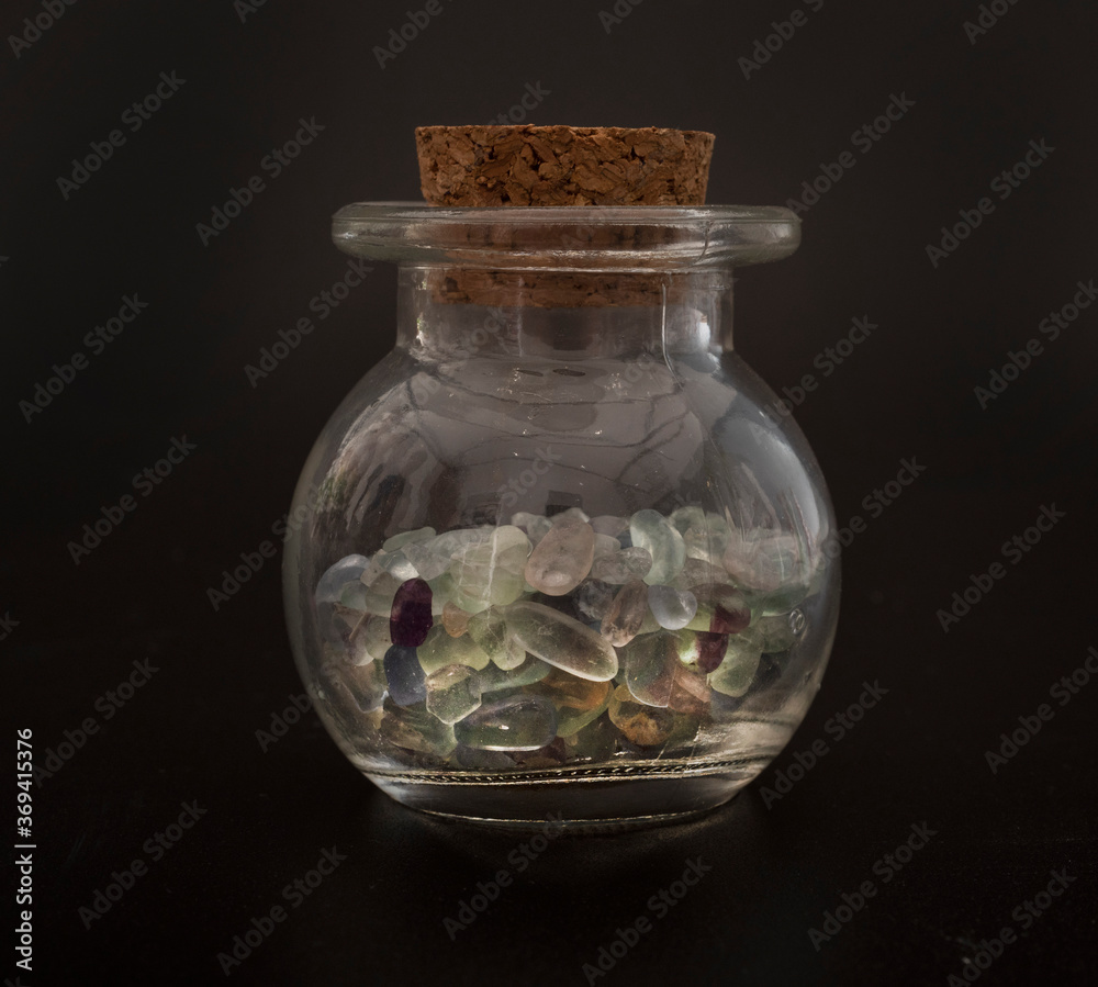 fluorite in flask fluorite in flask