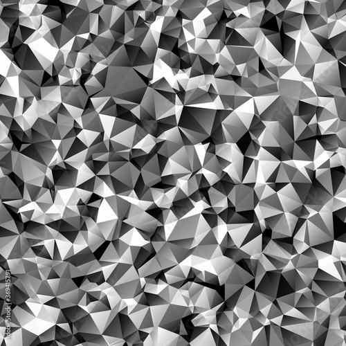 Abstract polygonal dark geometric background. Low poly.