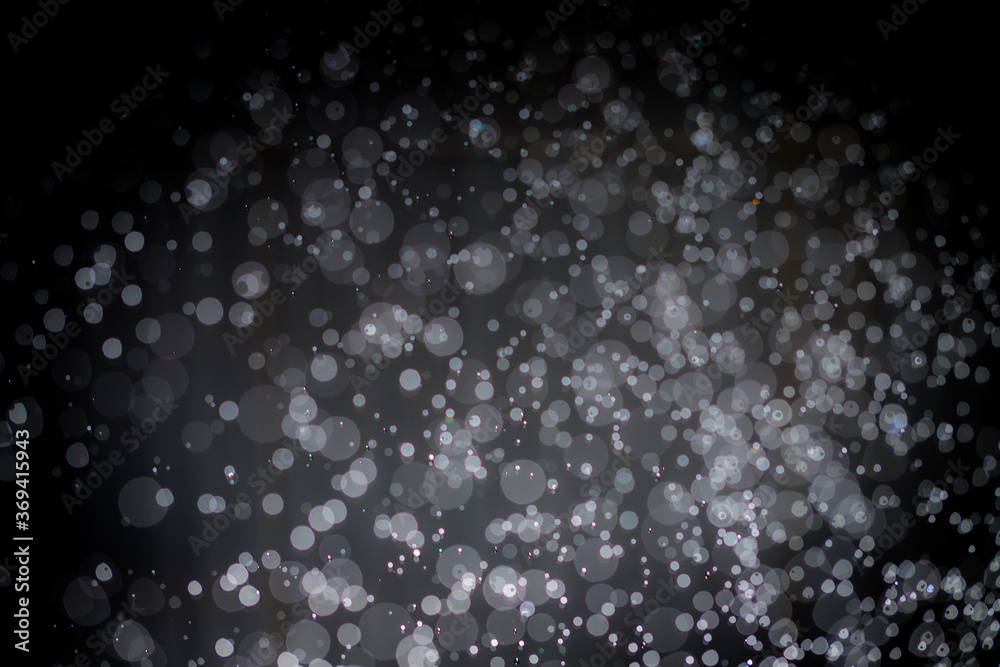 Obraz premium Abstract black bokeh