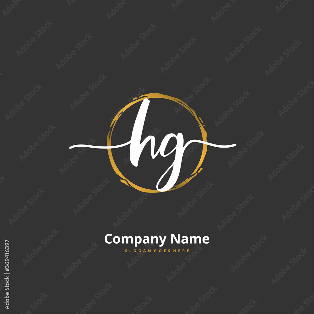 H G HG Initial handwriting and signature logo design with circle. Beautiful design handwritten logo for fashion, team, wedding, luxury logo. H G HG Initial handwriting and signature logo design with circle. Beautiful design handwritten logo for fashion, team, wedding, luxury logo.